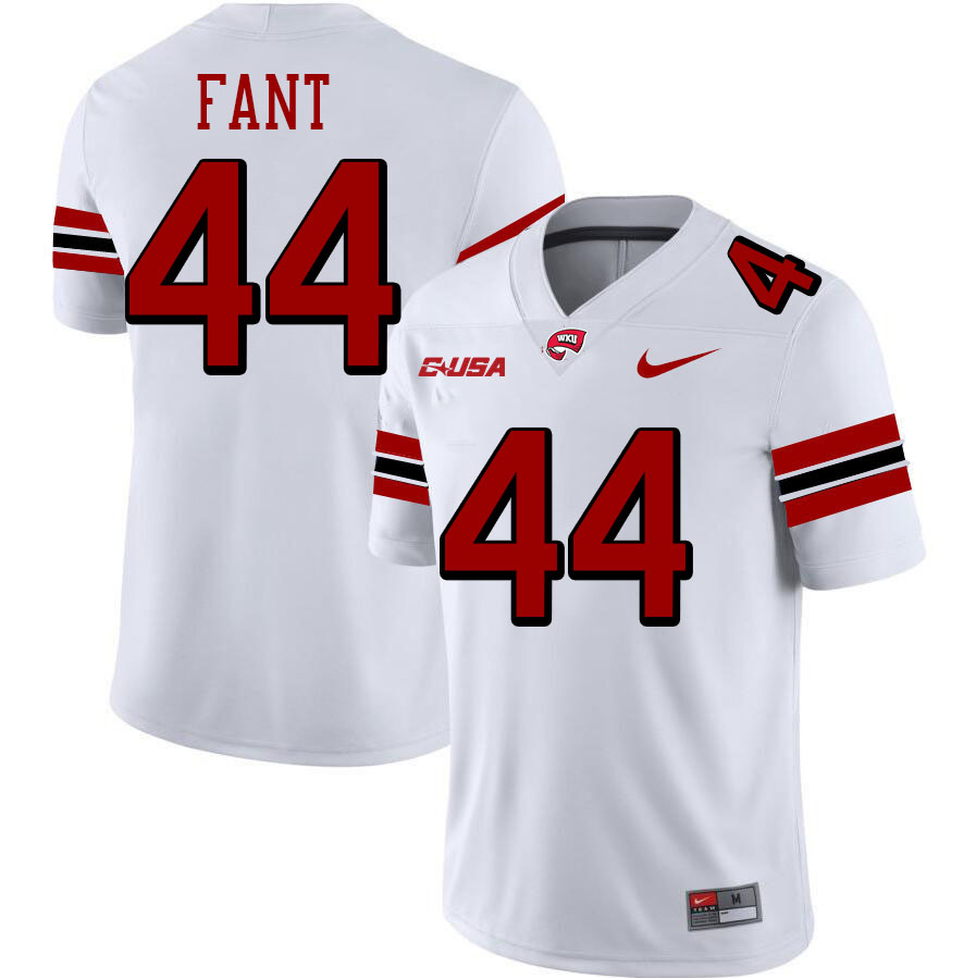 George Fant WKU Jersey,Western Kentucky Hilltoppers #44 George Fant Jersey Youth-White